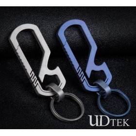 TC4 Titanium alloy handmade outdoor multifunction Creative simplicity keychain UD19001